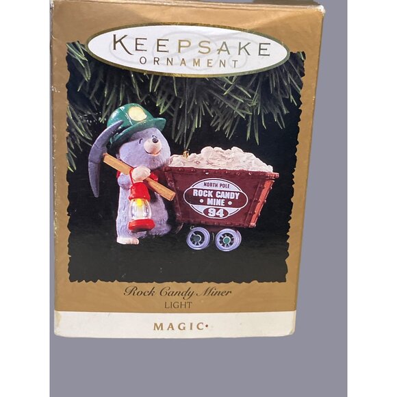 Hallmark Keepsake Ornament "Rock Candy Miner" 1994 Light-Up Magic Christmas Deco - Picture 8 of 12